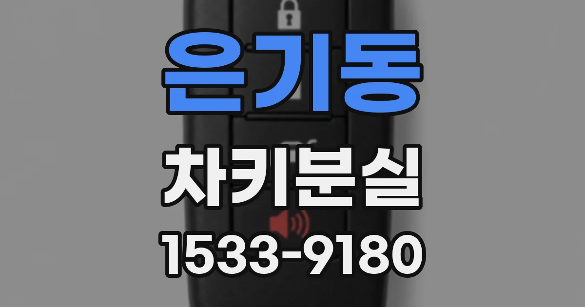 은기동 차키분실