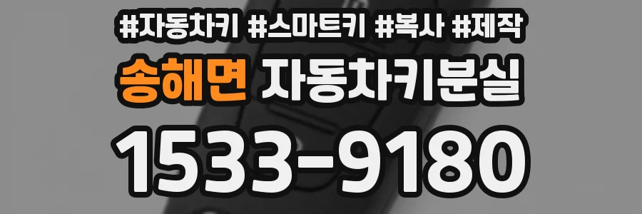 송해면 자동차키분실