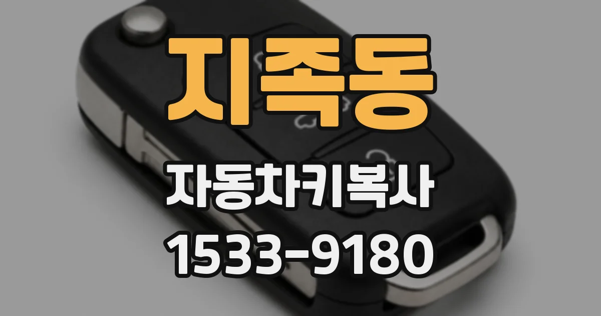 지족동 자동차키복사