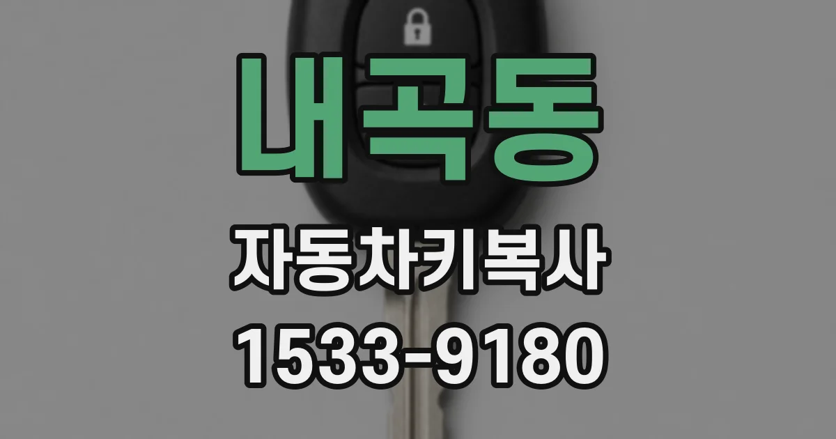 내곡동 자동차키복사