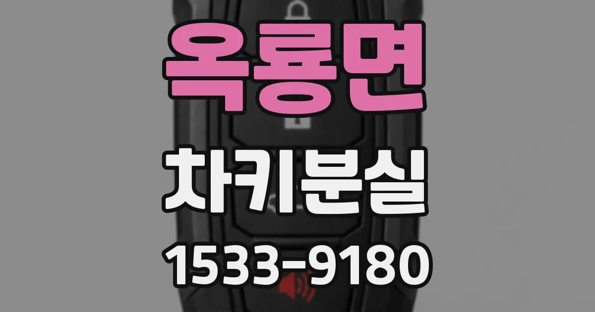 옥룡면 차키분실