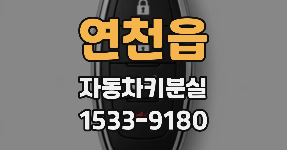 연천읍 자동차키분실