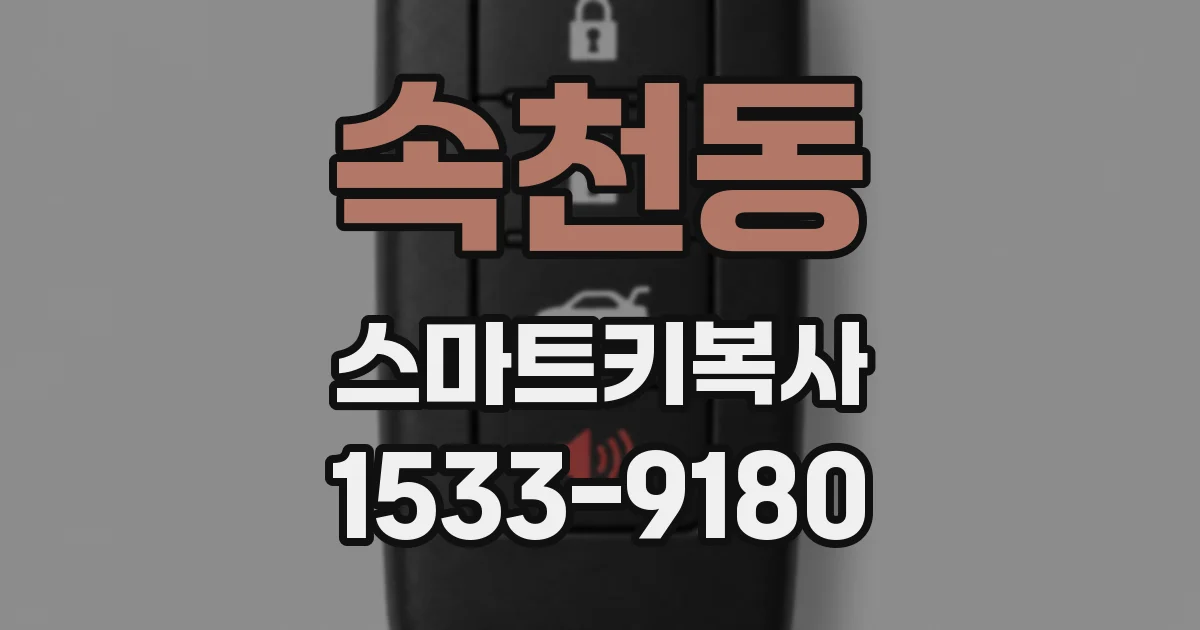 속천동 스마트키복사