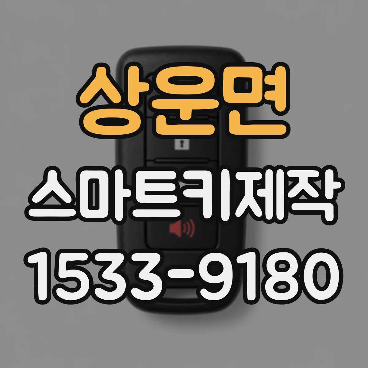 상운면 스마트키제작