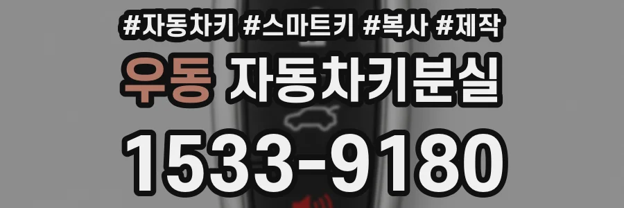 우동 자동차키분실