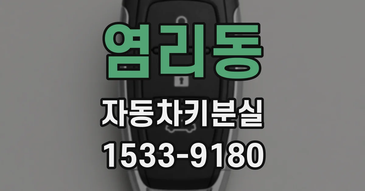 염리동 자동차키분실