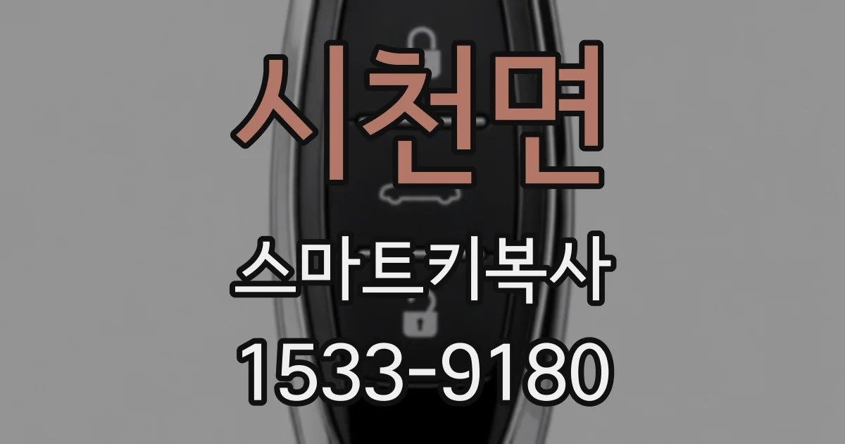 시천면 스마트키복사
