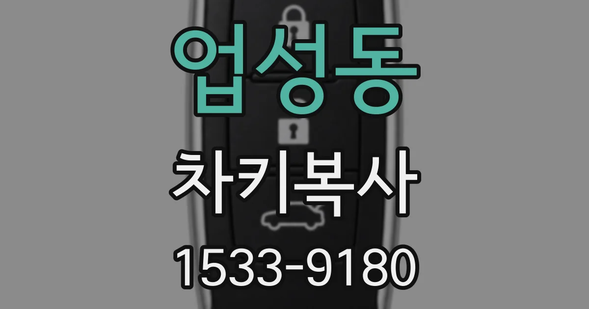 업성동 차키복사