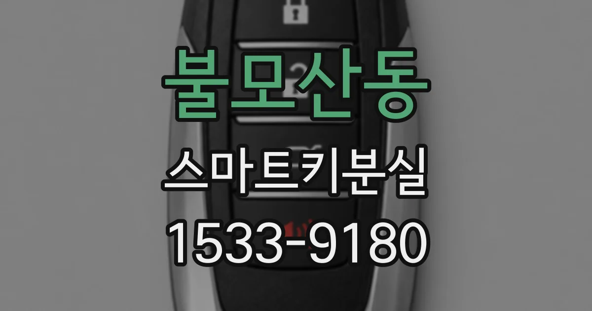 불모산동 스마트키분실