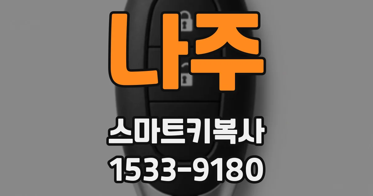 나주 스마트키복사