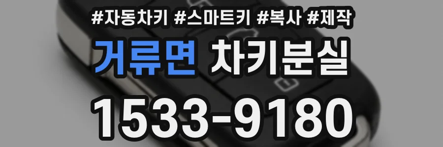 거류면 차키분실