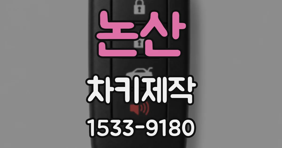 논산 차키제작