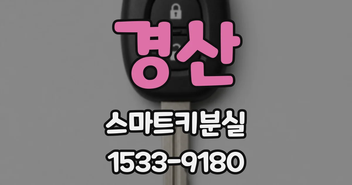 경산 스마트키분실