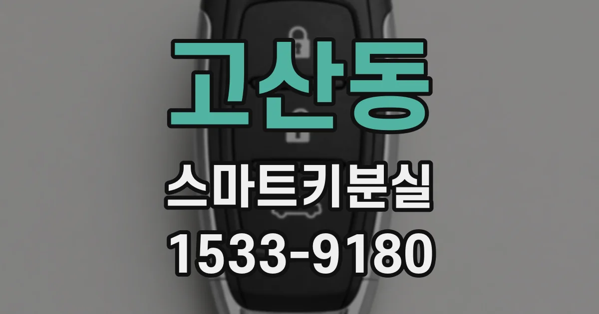 고산동 스마트키분실