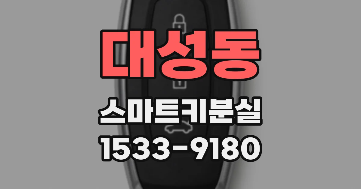 대성동 스마트키분실