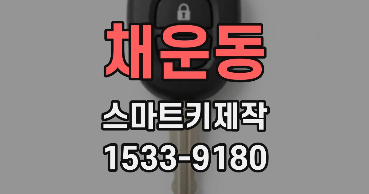 채운동 스마트키제작