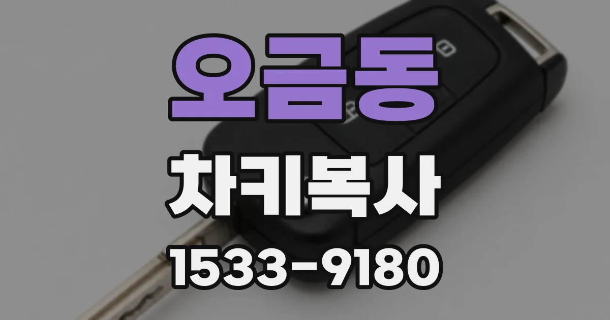 오금동 차키복사
