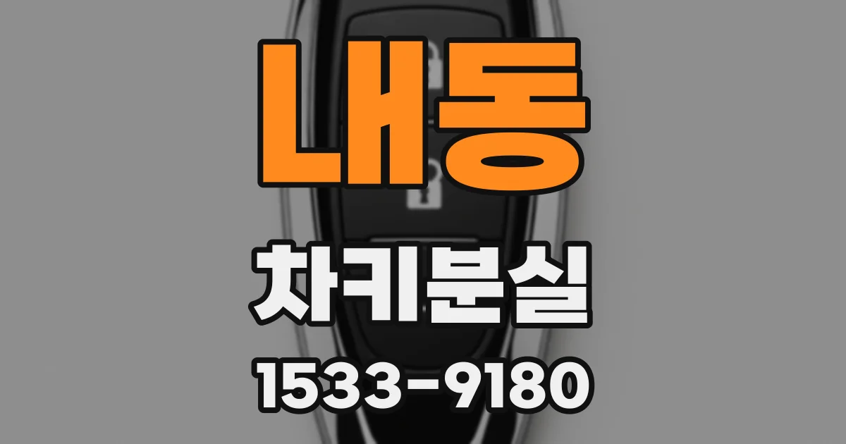 내동 차키분실