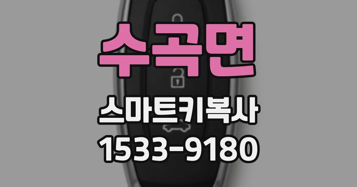 수곡면 스마트키복사