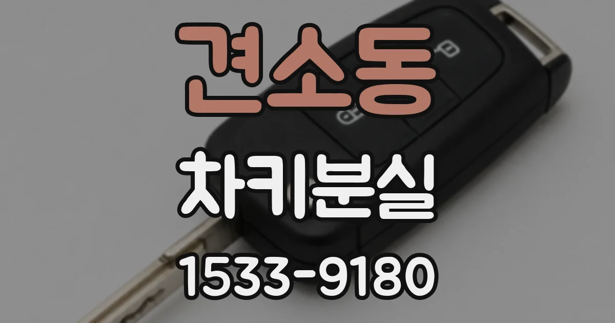 견소동 차키분실