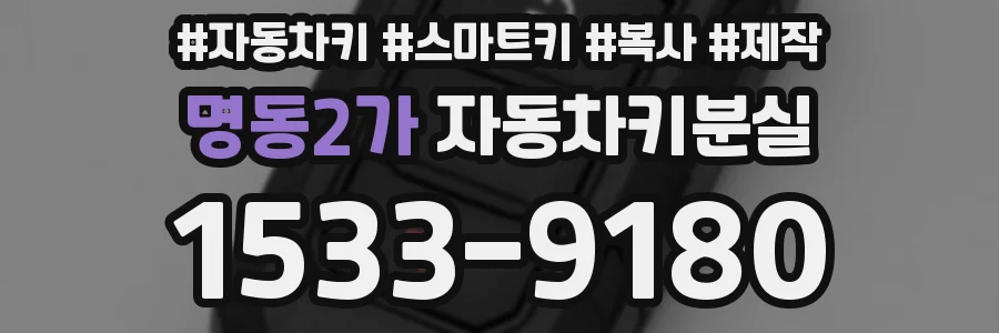 명동2가 자동차키분실