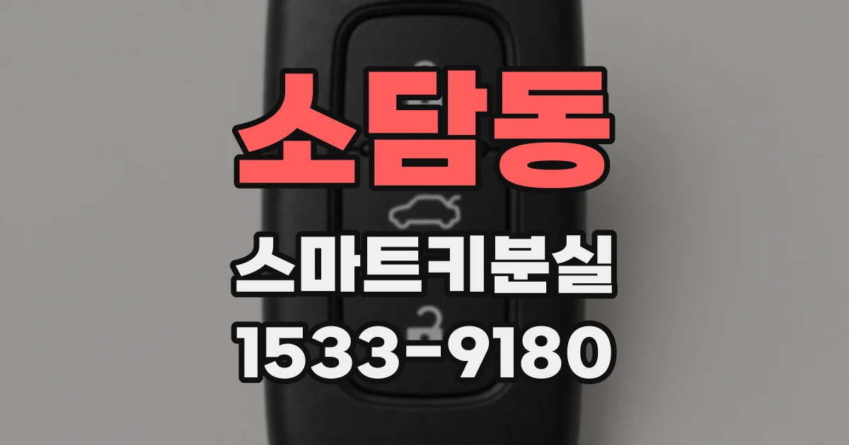 소담동 스마트키분실