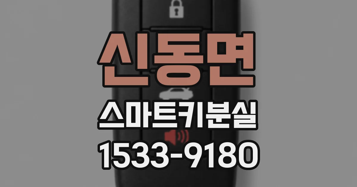 신동면 스마트키분실