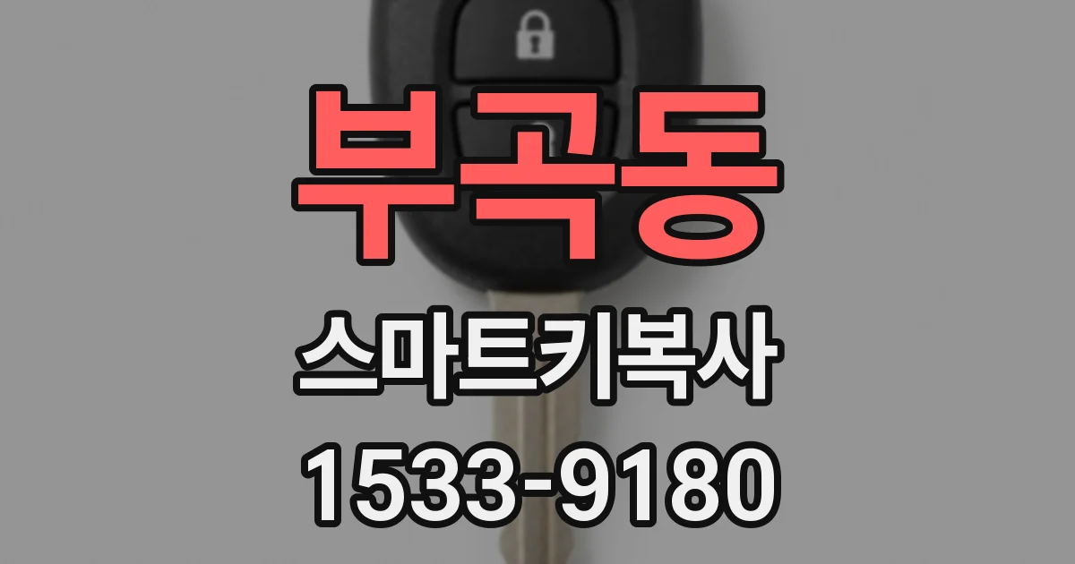 부곡동 스마트키복사