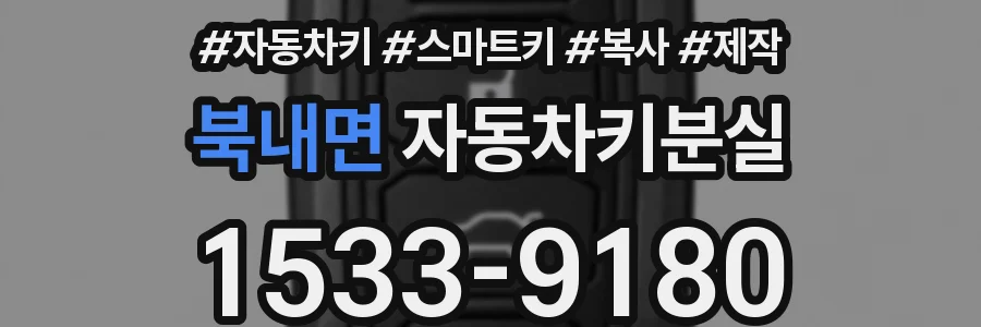 북내면 자동차키분실