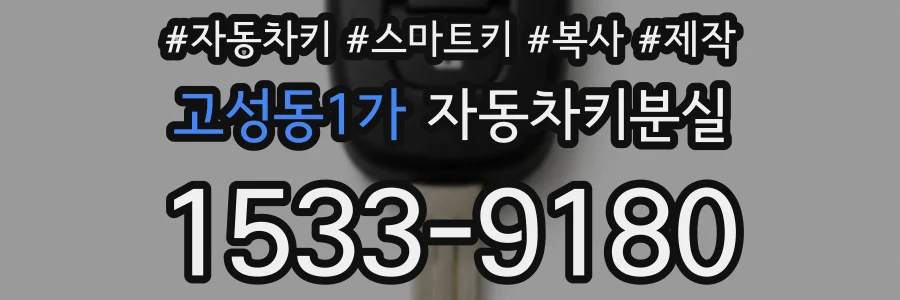 고성동1가 자동차키분실
