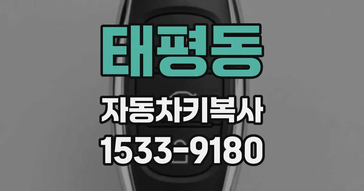 태평동 자동차키복사