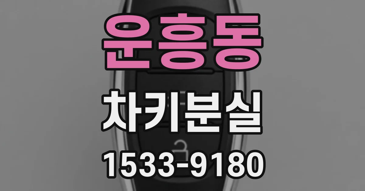 운흥동 차키분실