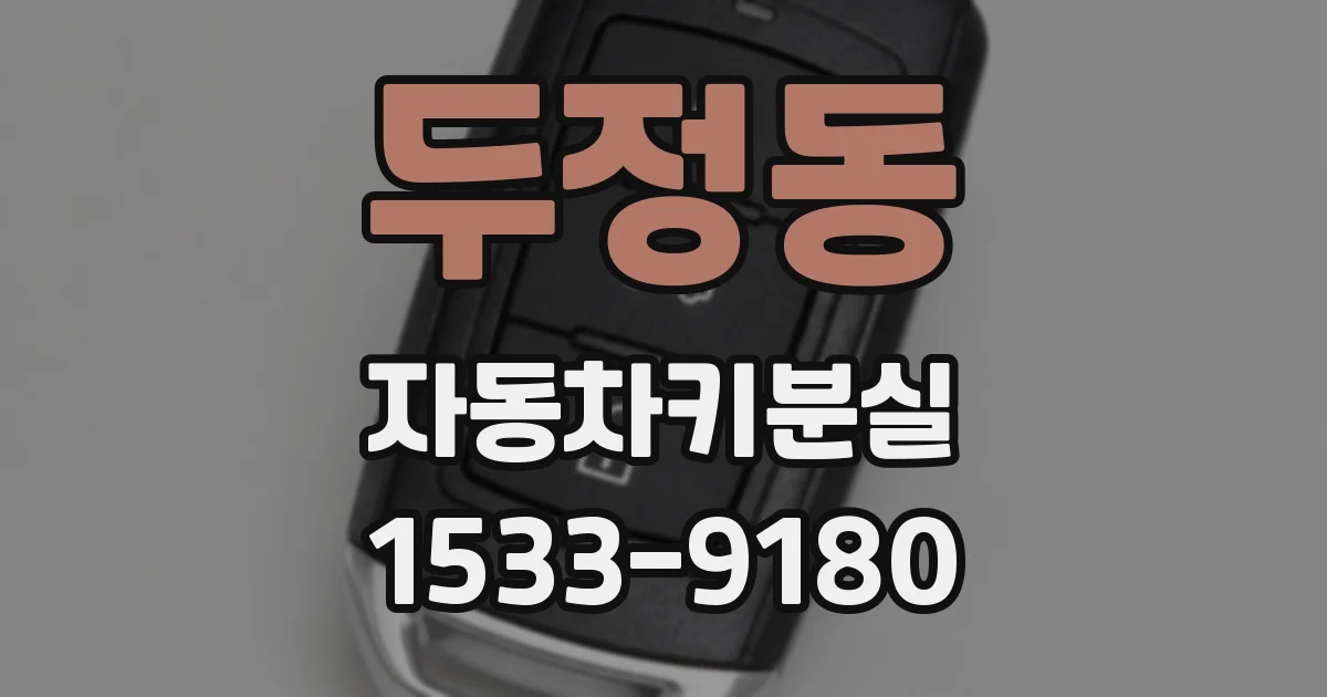 두정동 자동차키분실