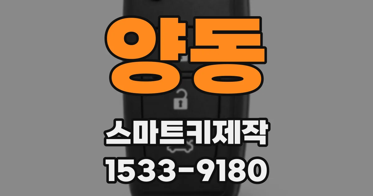 양동 스마트키제작