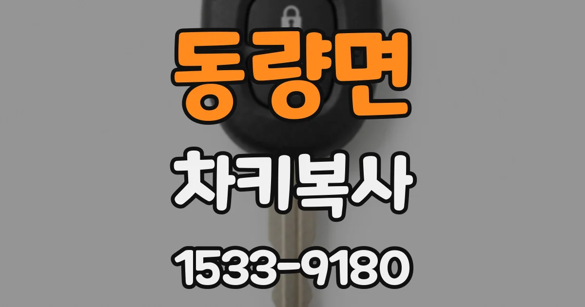 동량면 차키복사