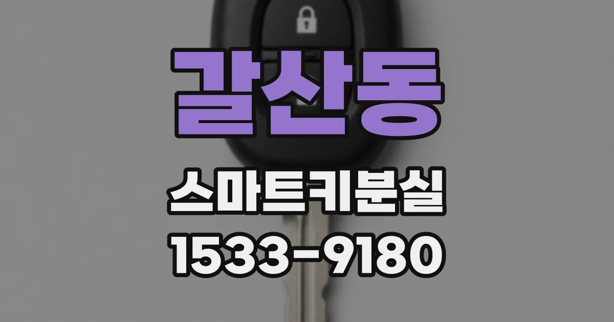 갈산동 스마트키분실