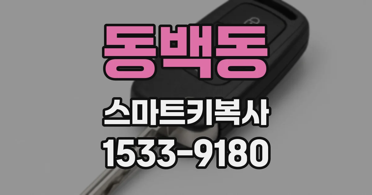 동백동 스마트키복사