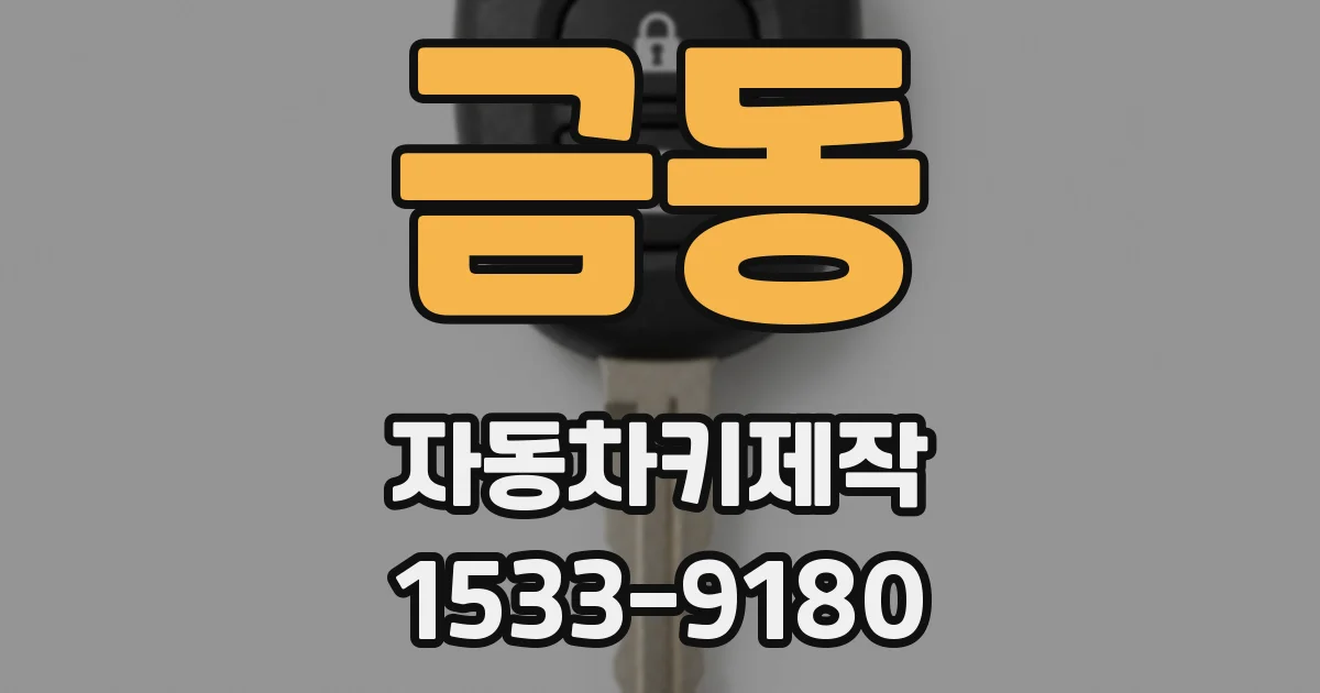 금동 자동차키제작