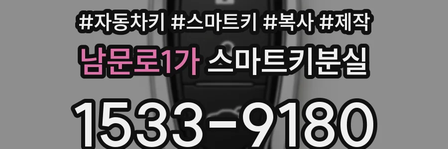 남문로1가 스마트키분실