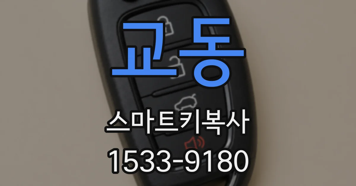 교동 스마트키복사
