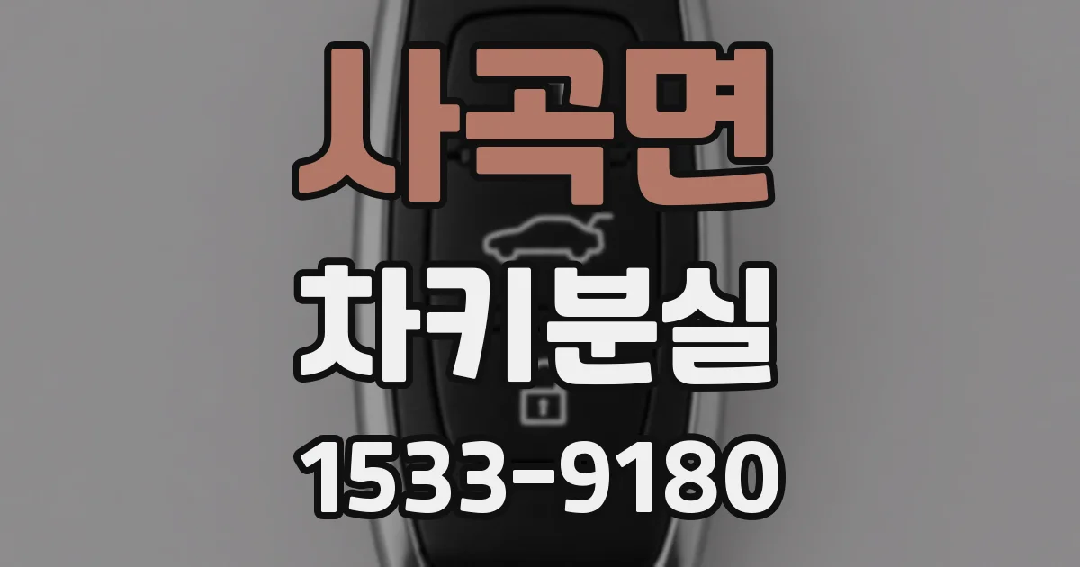 사곡면 차키분실