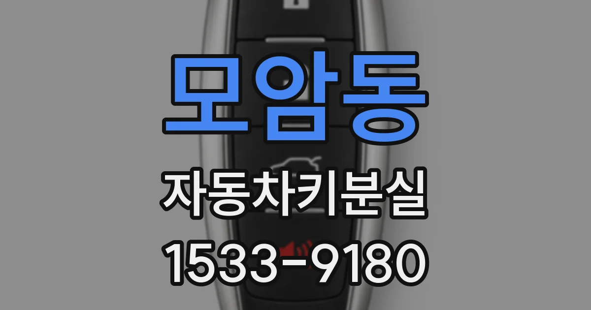 모암동 자동차키분실