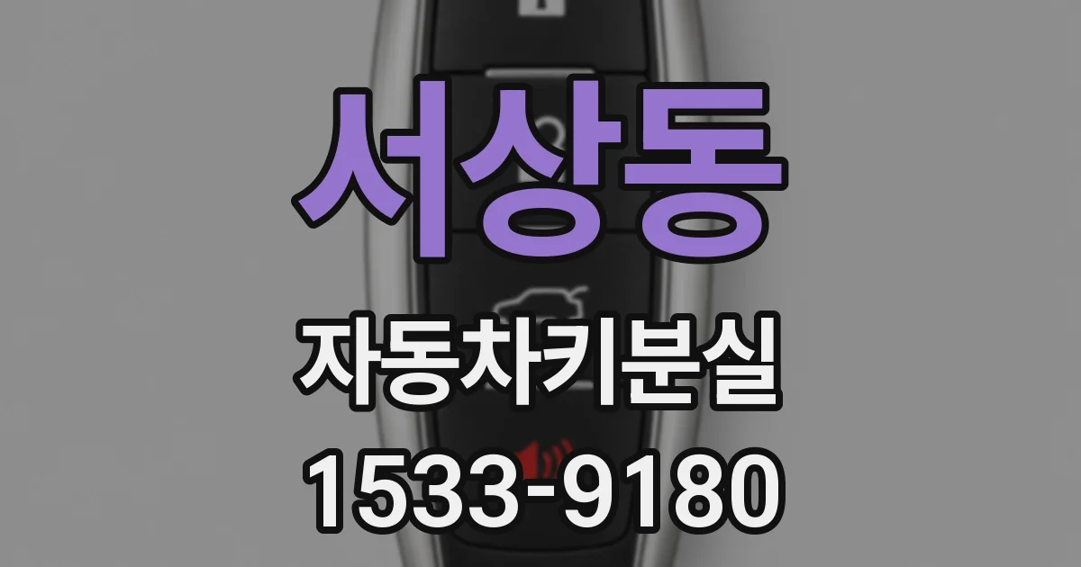 서상동 자동차키분실