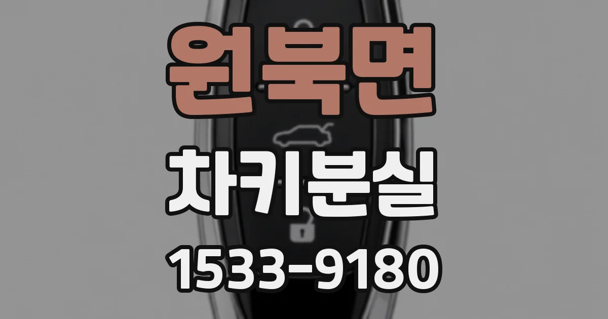 원북면 차키분실
