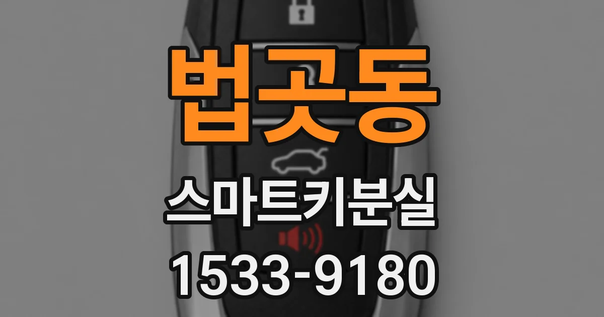 법곳동 스마트키분실