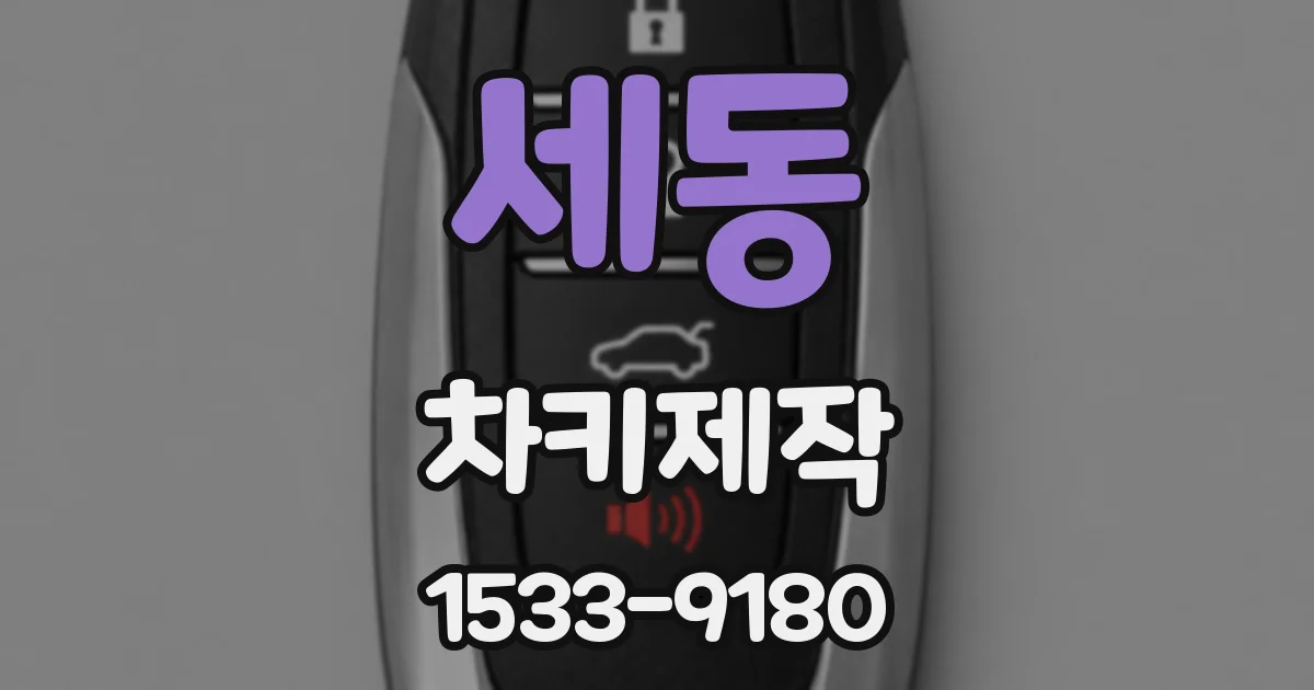 세동 차키제작