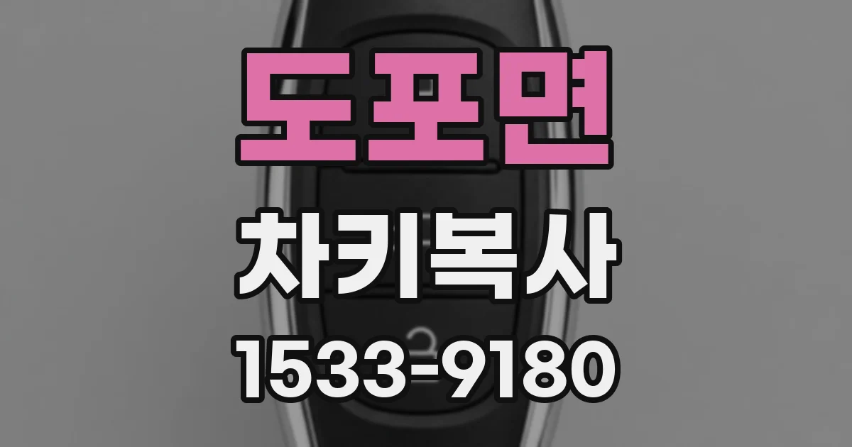 도포면 차키복사