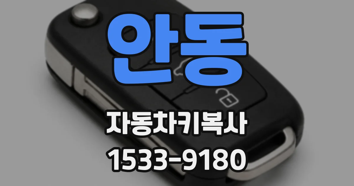 안동 자동차키복사
