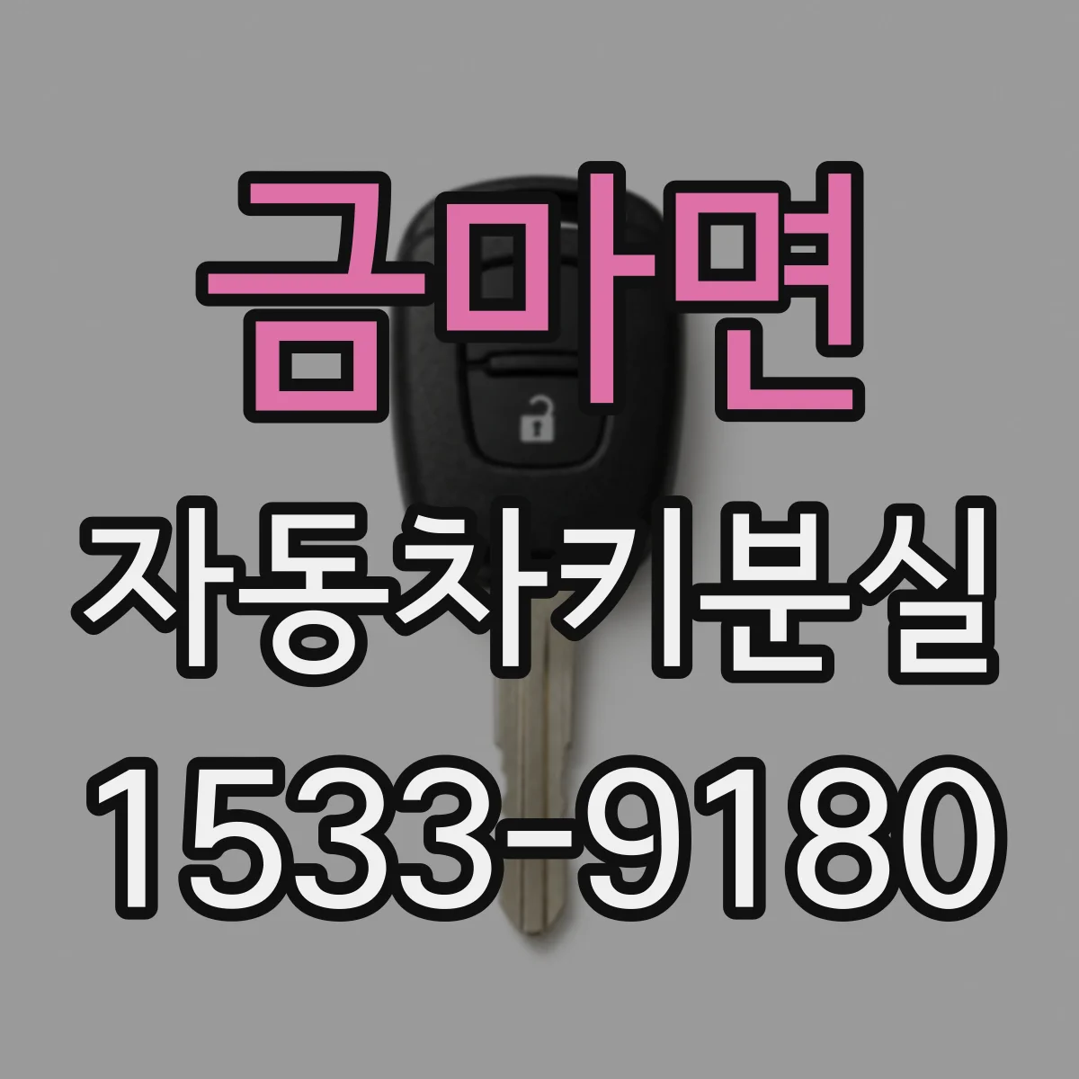 금마면 자동차키분실