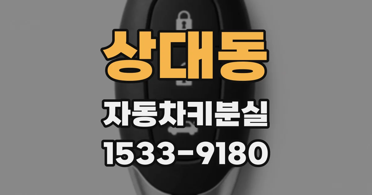상대동 자동차키분실